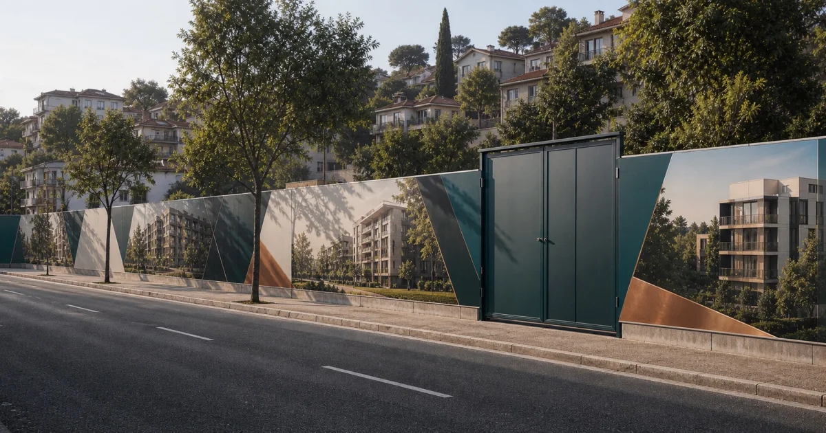 GAZİOSMANPAŞA Şantiye Reklam Perdesi ve Parapet Kaplama